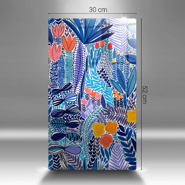 Skärbräda i glas Målad äng