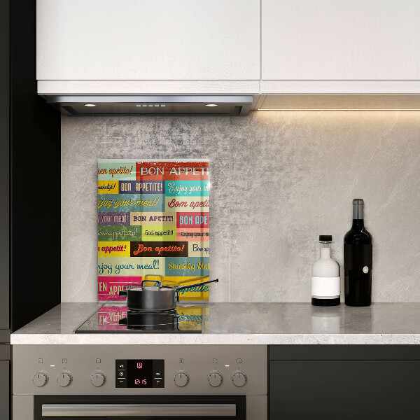 Skärbräda i glas God aptit undertexter språk