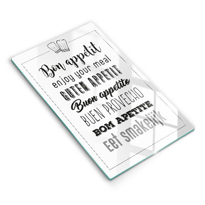 Skärbräda i glas Köksskylt, maxim