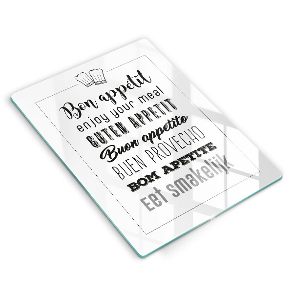 Skärbräda i glas Köksskylt, maxim