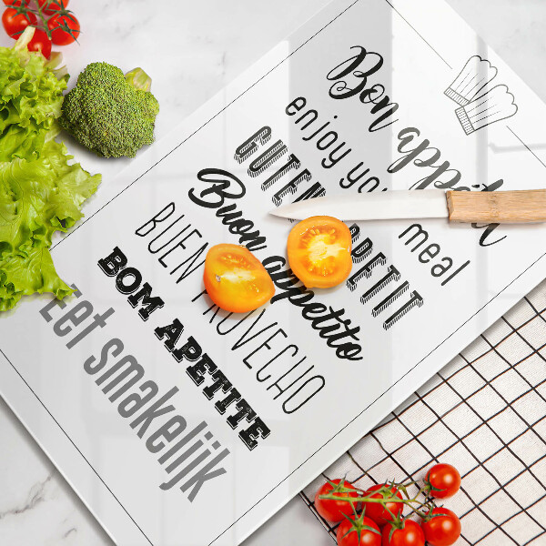 Skärbräda i glas Köksskylt, maxim