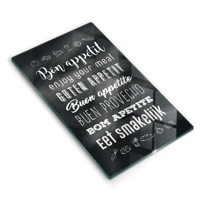 Skärbräda i glas Köksskylt, maxim