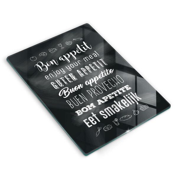 Skärbräda i glas Köksskylt, maxim