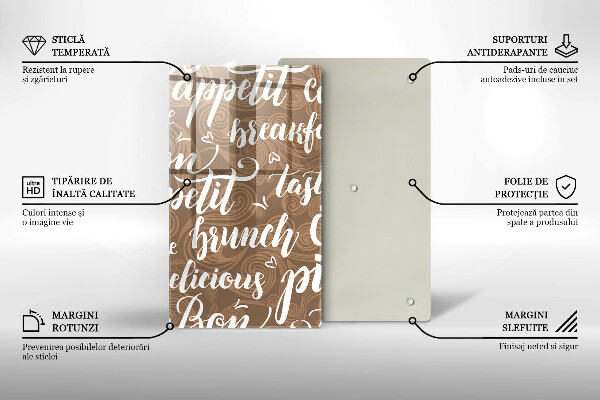Skärbräda i glas Undertexter God aptit