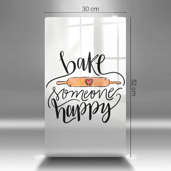Skärbräda i glas Baka någon glad