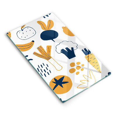 Skärbräda i glas Mat illustration