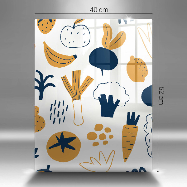 Skärbräda i glas Mat illustration