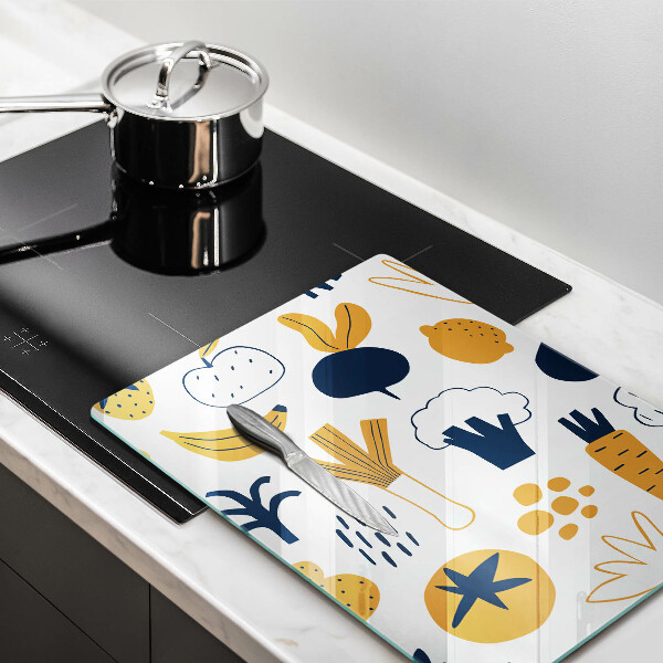 Skärbräda i glas Mat illustration