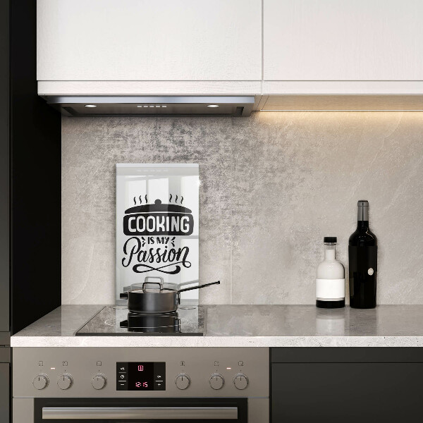 Skärbräda i glas Matlagning är min passion