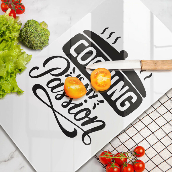 Skärbräda i glas Matlagning är min passion