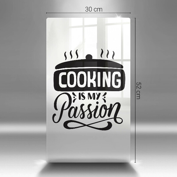 Skärbräda i glas Matlagning är min passion