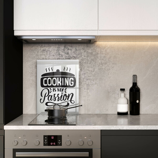 Skärbräda i glas Matlagning är min passion