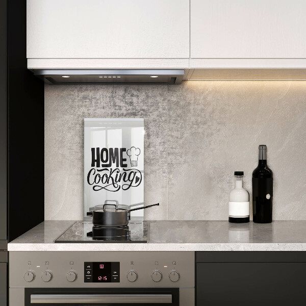 Skärbräda i glas Inskriptionen Husmanskost