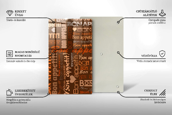Skärbräda i glas Undertexter God aptit
