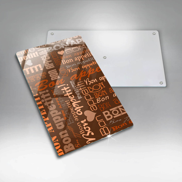 Skärbräda i glas Undertexter God aptit