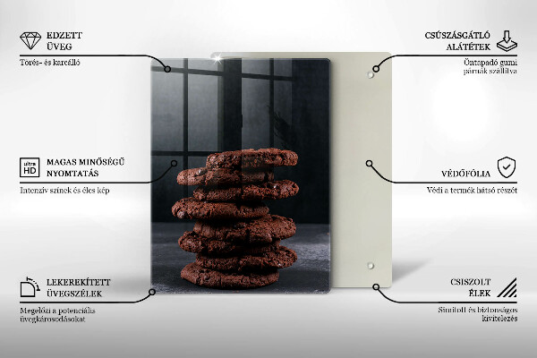 Skärbräda i glas Chokladkakor