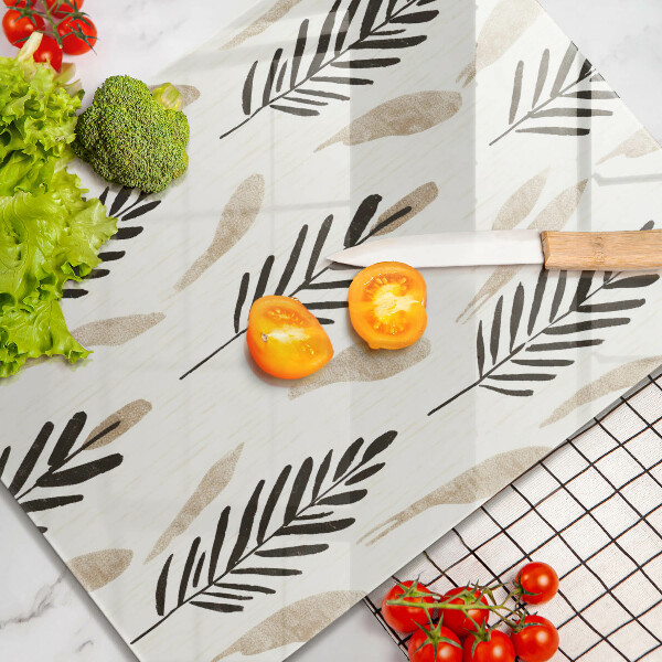 Skärbräda i glas Boho växter