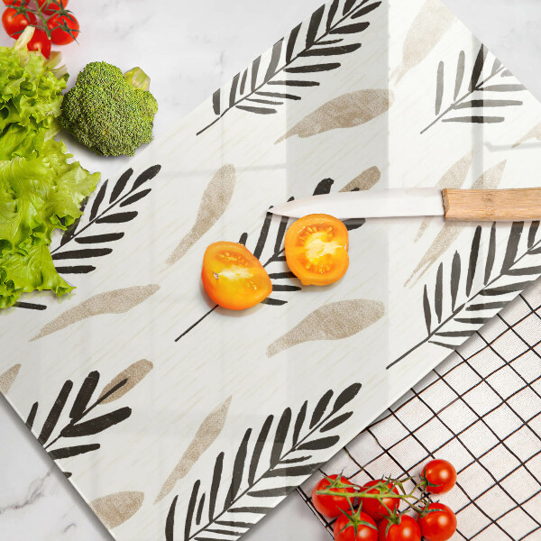 Skärbräda i glas Boho växter