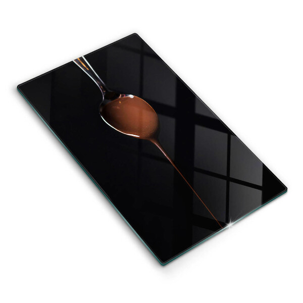Skärbräda i glas En sked choklad
