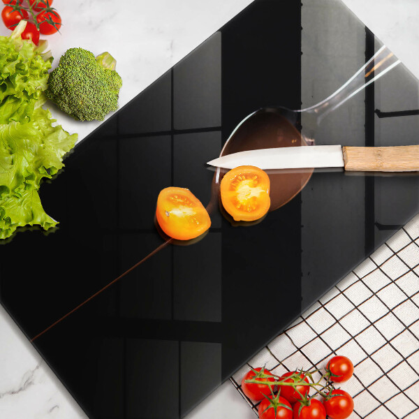 Skärbräda i glas En sked choklad