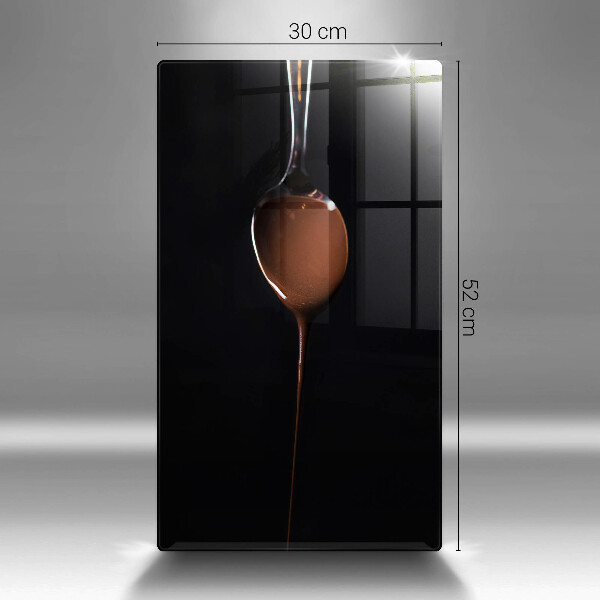 Skärbräda i glas En sked choklad