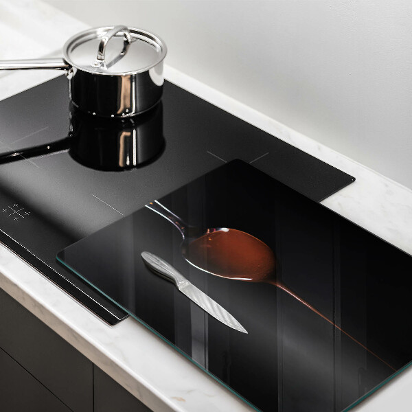 Skärbräda i glas En sked choklad