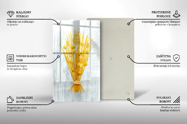 Skärbräda i glas Pasta