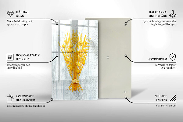 Skärbräda i glas Pasta