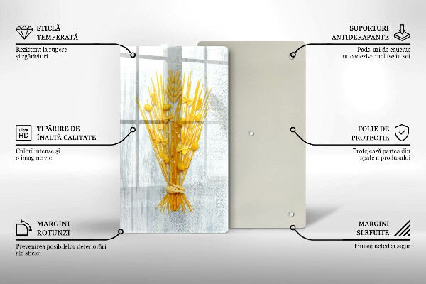 Skärbräda i glas Pasta