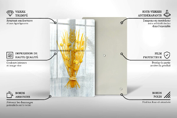 Skärbräda i glas Pasta