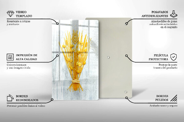 Skärbräda i glas Pasta