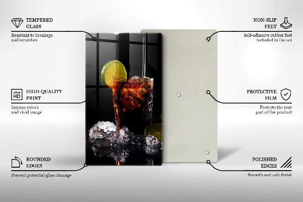 Skärbräda i glas Jordnära drink med is