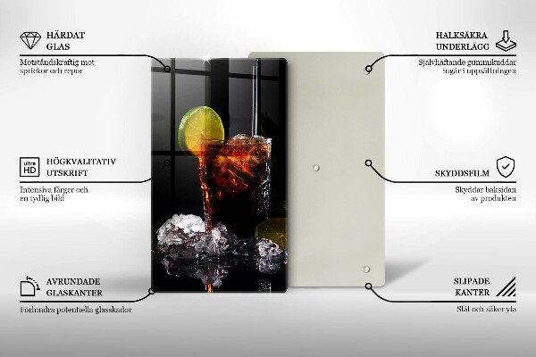 Skärbräda i glas Jordnära drink med is