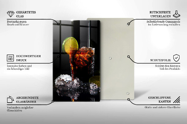 Skärbräda i glas Jordnära drink med is