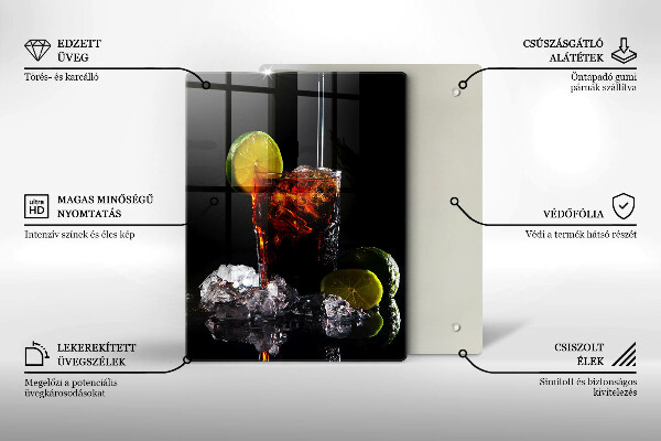 Skärbräda i glas Jordnära drink med is