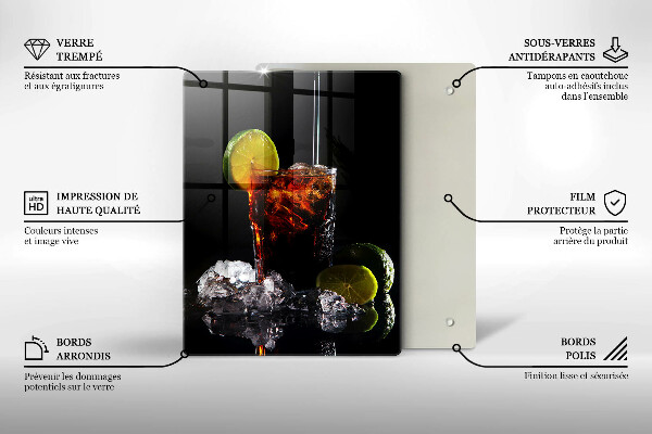 Skärbräda i glas Jordnära drink med is