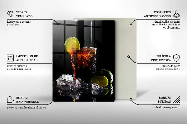 Skärbräda i glas Jordnära drink med is