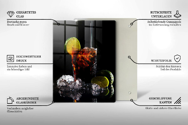 Skärbräda i glas Jordnära drink med is