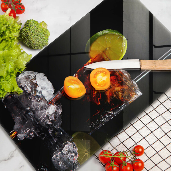 Skärbräda i glas Jordnära drink med is