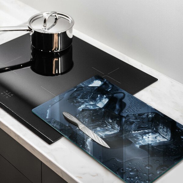 Skärbräda i glas Kalla isbitar