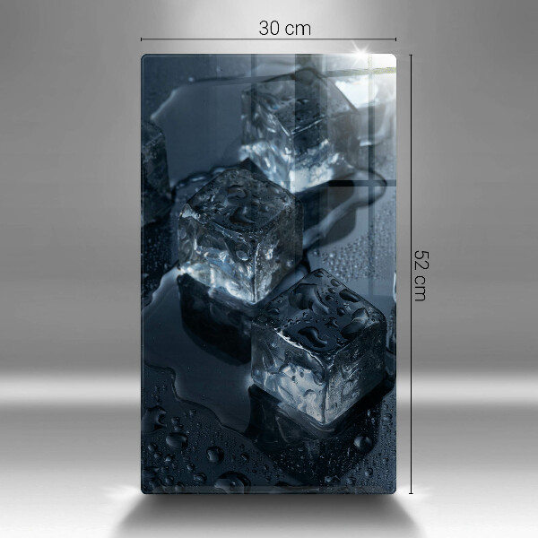 Skärbräda i glas Kalla isbitar