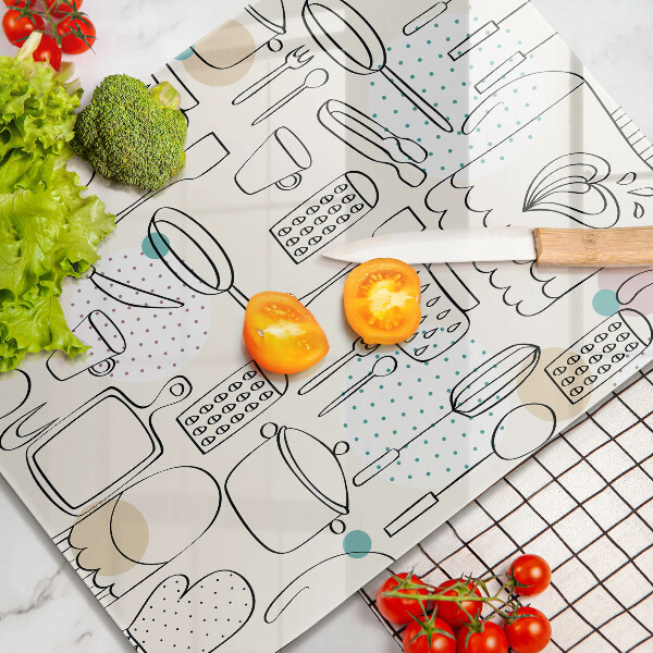 Skärbräda i glas Kökstillbehör