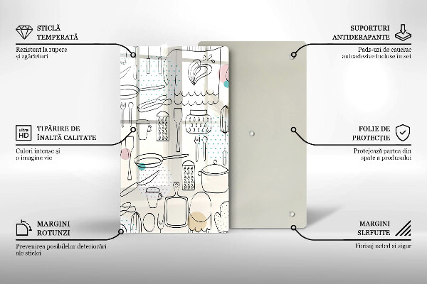 Skärbräda i glas Kökstillbehör