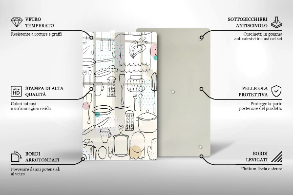 Skärbräda i glas Kökstillbehör