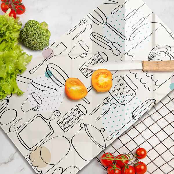 Skärbräda i glas Kökstillbehör