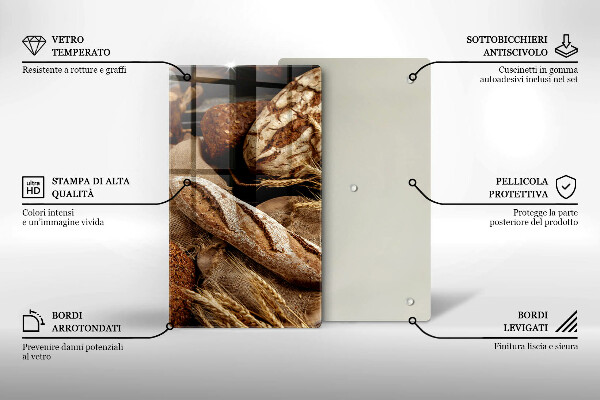 Skärbräda i glas Bröd och limpor