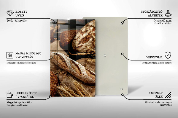 Skärbräda i glas Bröd och limpor