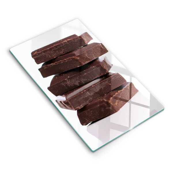 Skärbräda i glas Choklad i kuber