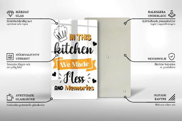 Skärbräda i glas I det här köket skapade vi oreda och minnen