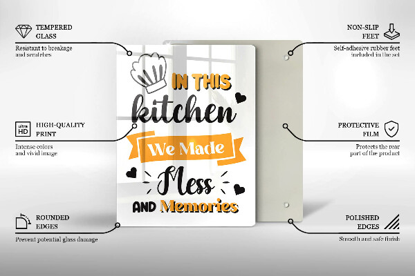 Skärbräda i glas I det här köket skapade vi oreda och minnen